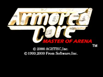 Armored Core - Master of Arena (US) screen shot title